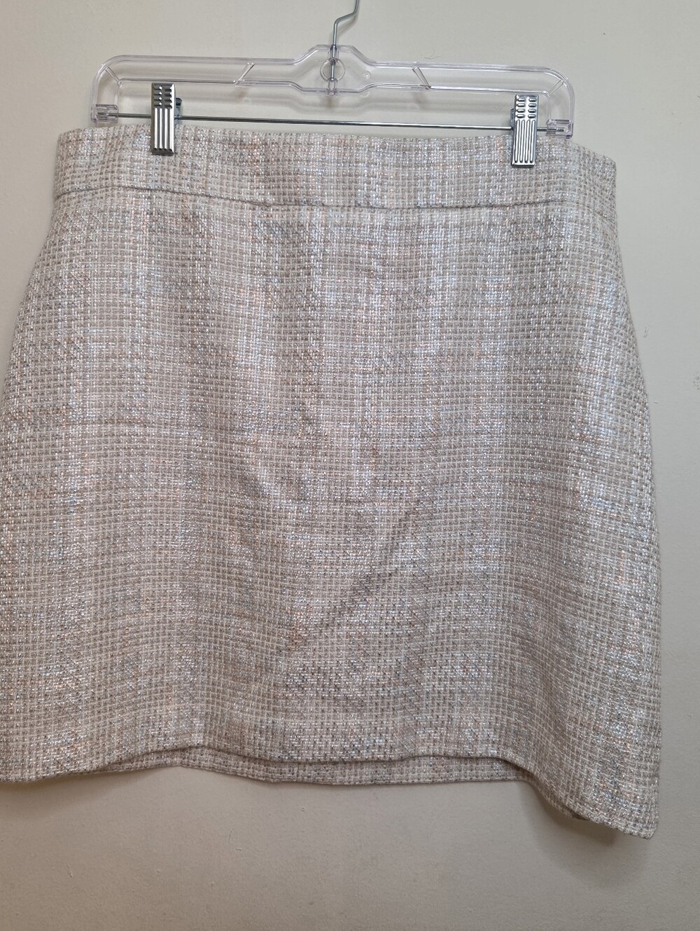 Womens Calvin Klein Slim Fit Skirt Size 14 Above The Knee Tweed